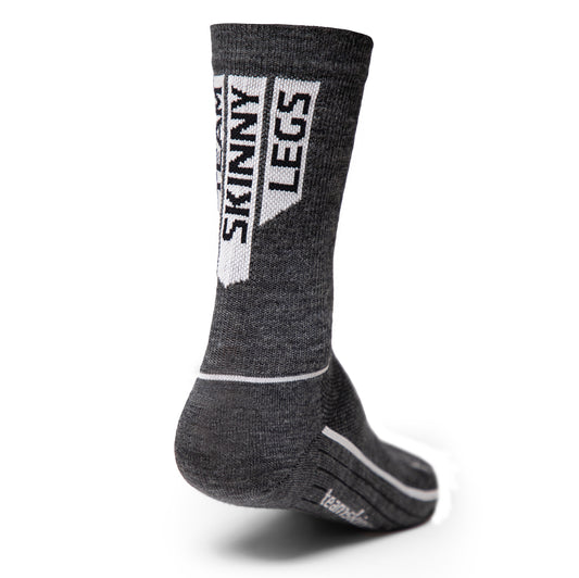 TSL Wool Socks - 6" GREY/WHITE
